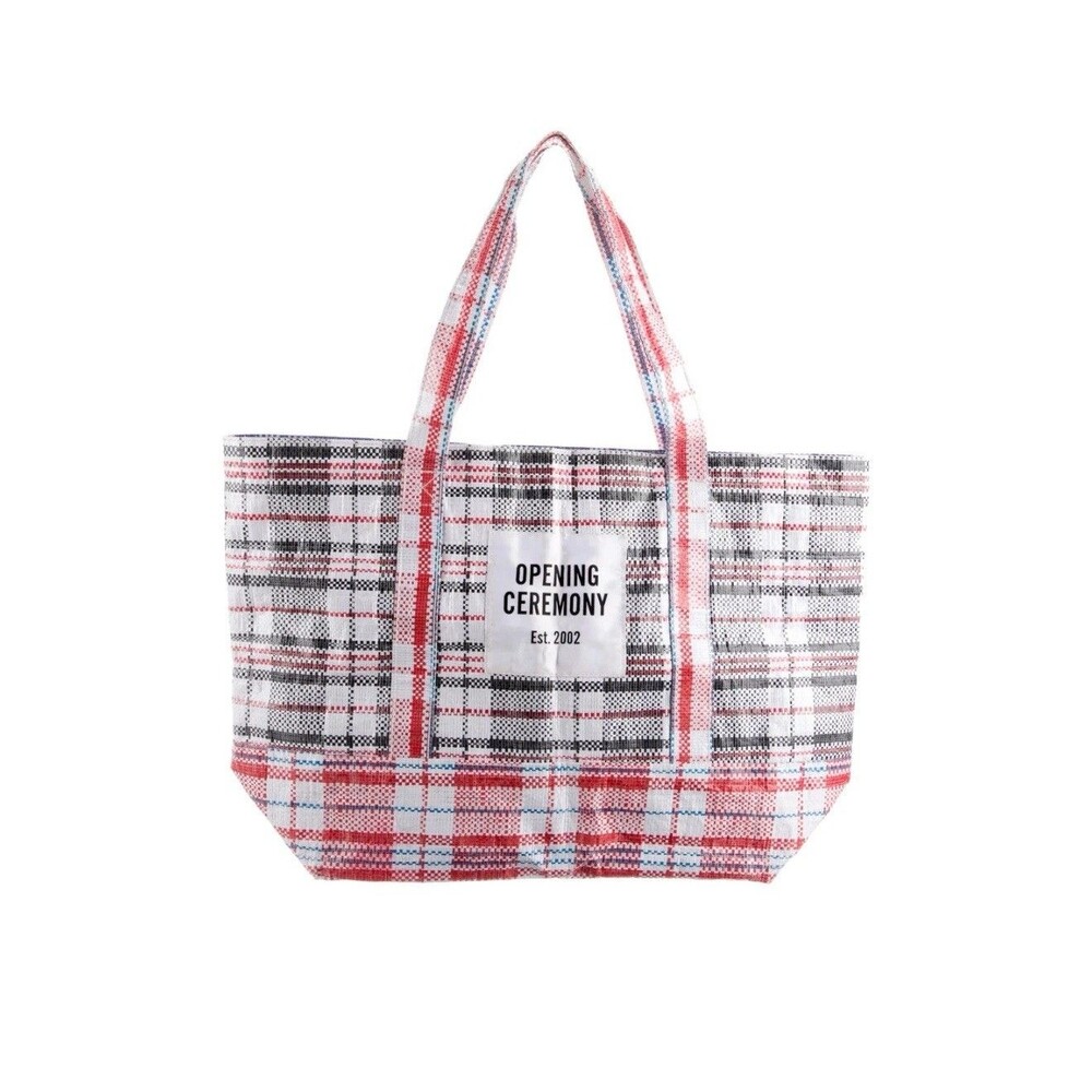 Opening Ceremony Bag Tote Plaid Shopping Bag Selena Gomez‎ Bag